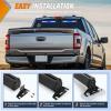 Nilight 162 LED Traffic Advisor Strobe Light Bar 2-in-1 Purple White Emergency Warning Hazard Lights with Controller 4 Switchable Color 36 Flash Pattern for Trucks Cars Tow Plow Construction Vehicles(Blue White)