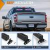 Nilight 162 LED Traffic Advisor Strobe Light Bar 2-in-1 Purple White Emergency Warning Hazard Lights with Controller 4 Switchable Color 36 Flash Pattern for Trucks Cars Tow Plow Construction Vehicles(Purple White)