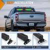 Nilight 162 LED Traffic Advisor Strobe Light Bar 2-in-1 Purple White Emergency Warning Hazard Lights with Controller 4 Switchable Color 36 Flash Pattern for Trucks Cars Tow Plow Construction Vehicles(Amber Green)