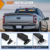 Nilight 162 LED Traffic Advisor Strobe Light Bar 2-in-1 Purple White Emergency Warning Hazard Lights with Controller 4 Switchable Color 36 Flash Pattern for Trucks Cars Tow Plow Construction Vehicles(Amber White)