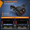 Nilight 48 Inch Truck Tailgate Strobe Light Strip Tail Emergency Bar Rear Window Warning Lamp Ultra-Bright Double Row 288 LED for Pickup Trailers Construction Vehicles Car SUV, Green White(48″ Tailgate Strobe Blue White)
