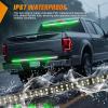 Nilight 48 Inch Truck Tailgate Strobe Light Strip Tail Emergency Bar Rear Window Warning Lamp Ultra-Bright Double Row 288 LED for Pickup Trailers Construction Vehicles Car SUV, Green White(48″ Tailgate Strobe Green White)
