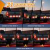 Nilight 48 Inch Truck Tailgate Strobe Light Strip Tail Emergency Bar Rear Window Warning Lamp Ultra-Bright Double Row 288 LED for Pickup Trailers Construction Vehicles Car SUV, Green White(49″ Tailgate Strobe w/ Controller Red White)