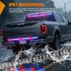 Nilight 48 Inch Truck Tailgate Strobe Light Strip Tail Emergency Bar Rear Window Warning Lamp Ultra-Bright Double Row 288 LED for Pickup Trailers Construction Vehicles Car SUV, Green White(48″ Tailgate Strobe Red Blue)