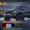 Nilight 4PCS 24LED Emergency Strobe lights 12V 24V White Surface Mount Grille Hazard Safety Warning Light Sync Feature Side Flashing Marker Flash for Car Truck Campers(Red Blue w/Controller)