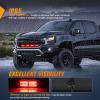 Nilight 4PCS 24LED Emergency Strobe lights 12V 24V White Surface Mount Grille Hazard Safety Warning Light Sync Feature Side Flashing Marker Flash for Car Truck Campers(Red w/Controller)