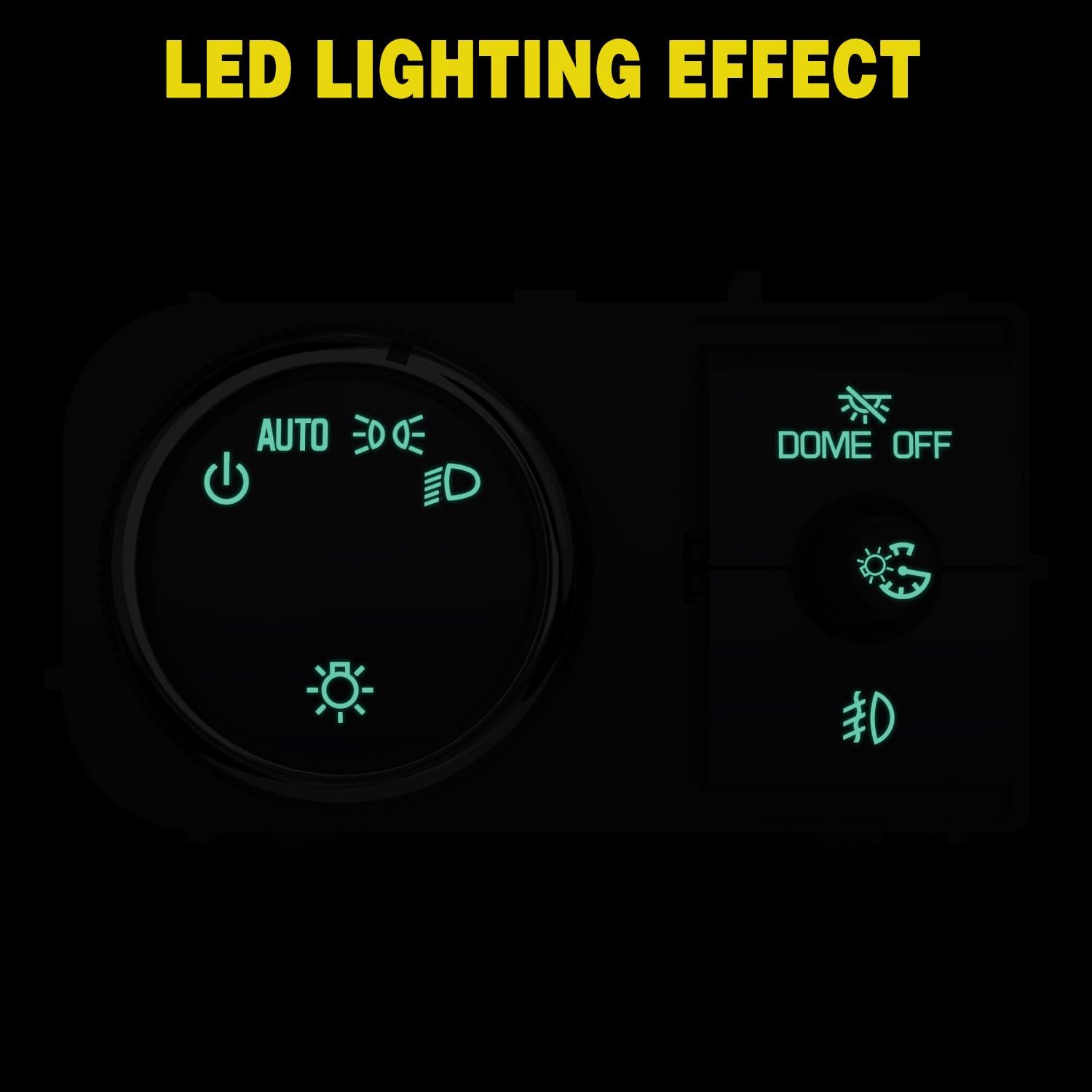 image:imageNilight Headlight Dimmer Switch Compatible with 1999 2000 2001 2002 Suburban Tahoe GMC Sierra 1500 2500 Chevy Silverado 3500 with Yellowish LED LightChevyGMC 20072013