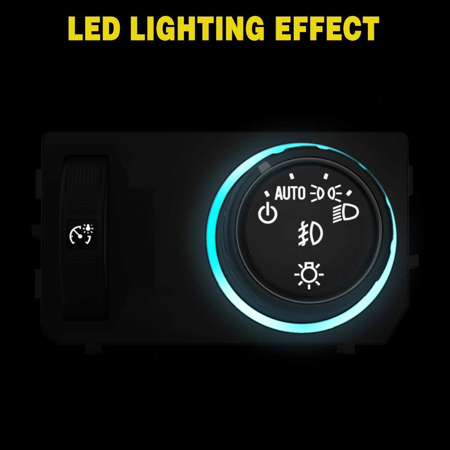 image:imageNilight Headlight Dimmer Switch Compatible with 1999 2000 2001 2002 Suburban Tahoe GMC Sierra 1500 2500 Chevy Silverado 3500 with Yellowish LED LightChevyGMC 20142019