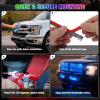 Nilight 4Pcs 12inch LED Grille Lights 72 LEDs RGB Multi Color Exterior Lighting Kit with Sound Active Function and Wireless Remote Control for Cars Van SUV Truck(12Inch Grille Light w/Remote)