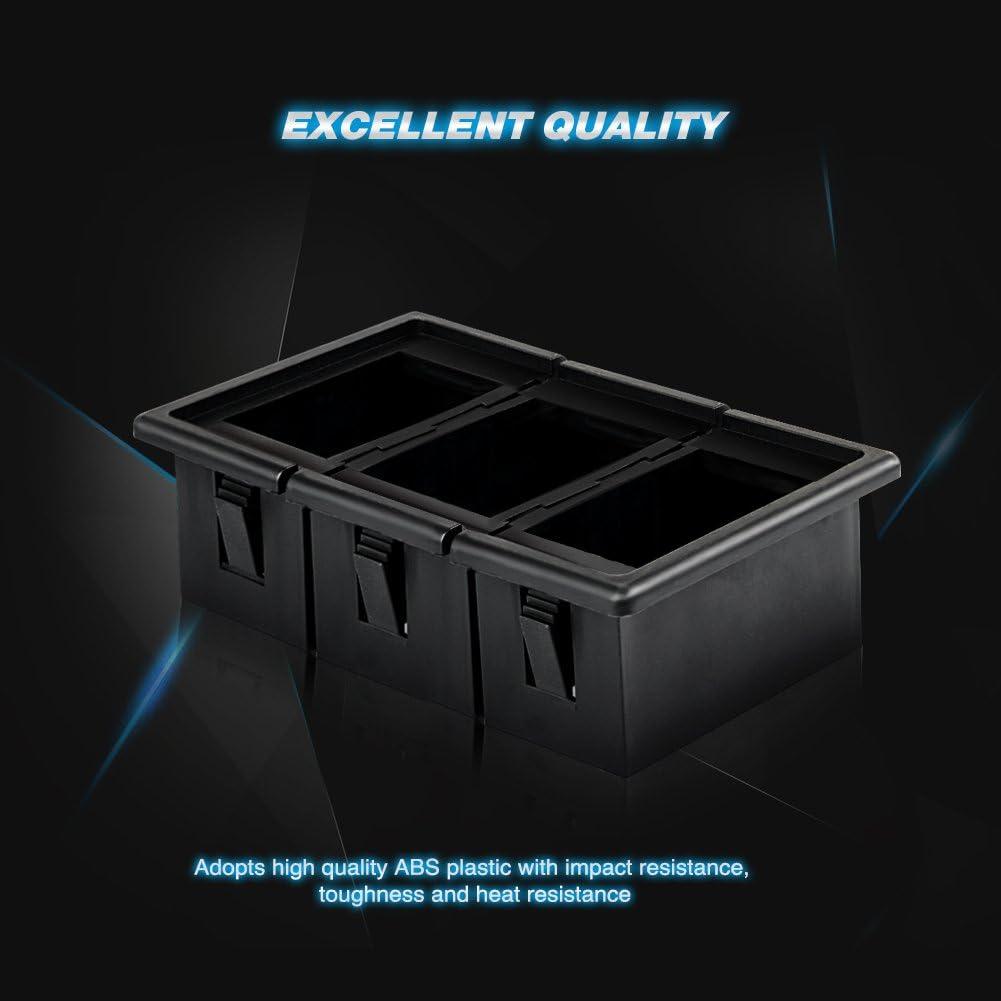 image:imageNilight LED Light Bar Rocker Switch Holder Panel Switch Holder Housing Kit ABS Plastic Black Automotive Mount Toggle Switch Housing1PCS Switch Panel 90011A3PCS Switch Panel