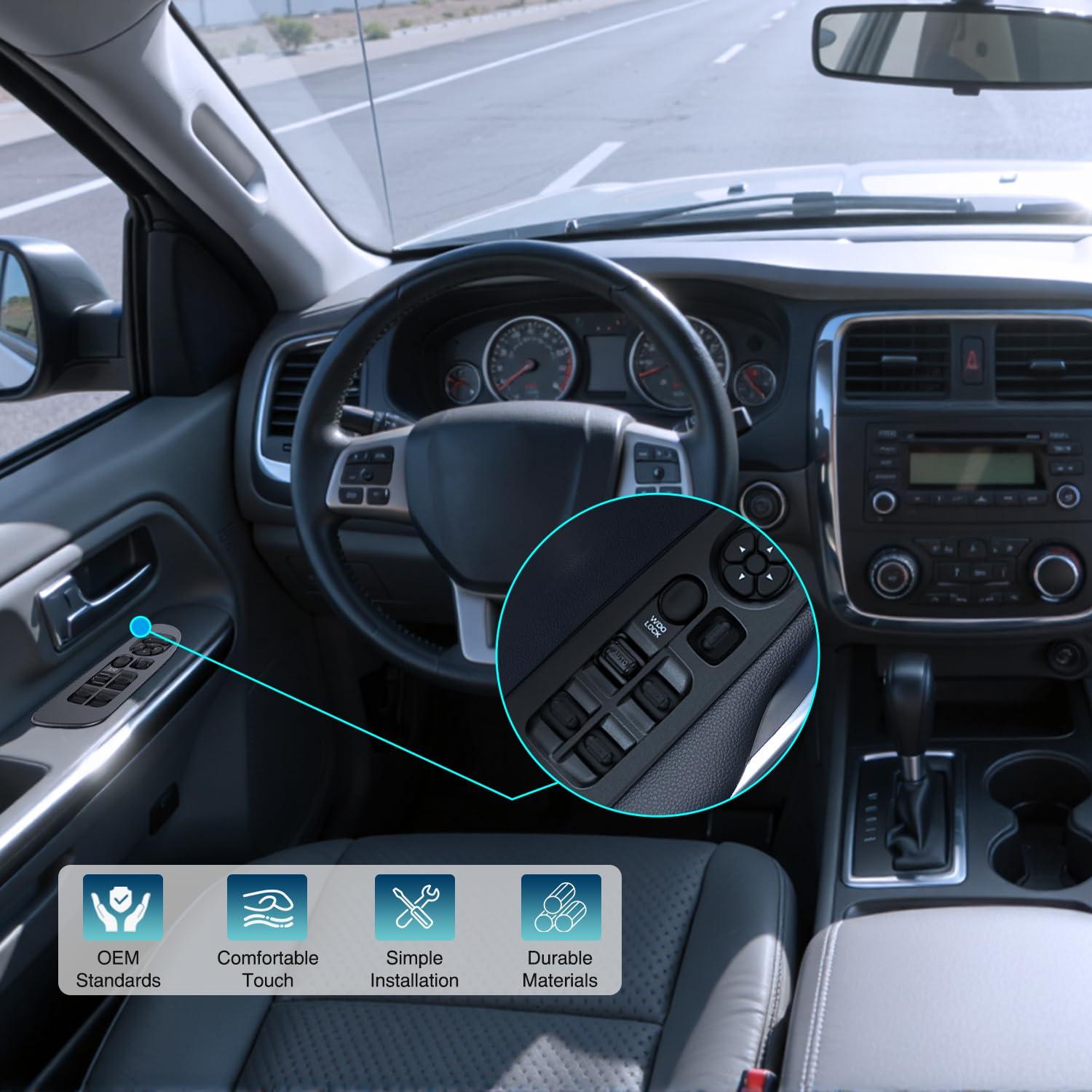 image:imageNilight Power Master Window Switch Compatible with 2001 2002 2003 2004 2005 Honda Civic 20022006 Honda CRV Sport Utility Front Left Driver Side Replacement Button Windows Switches SetDodge Ram 20022010