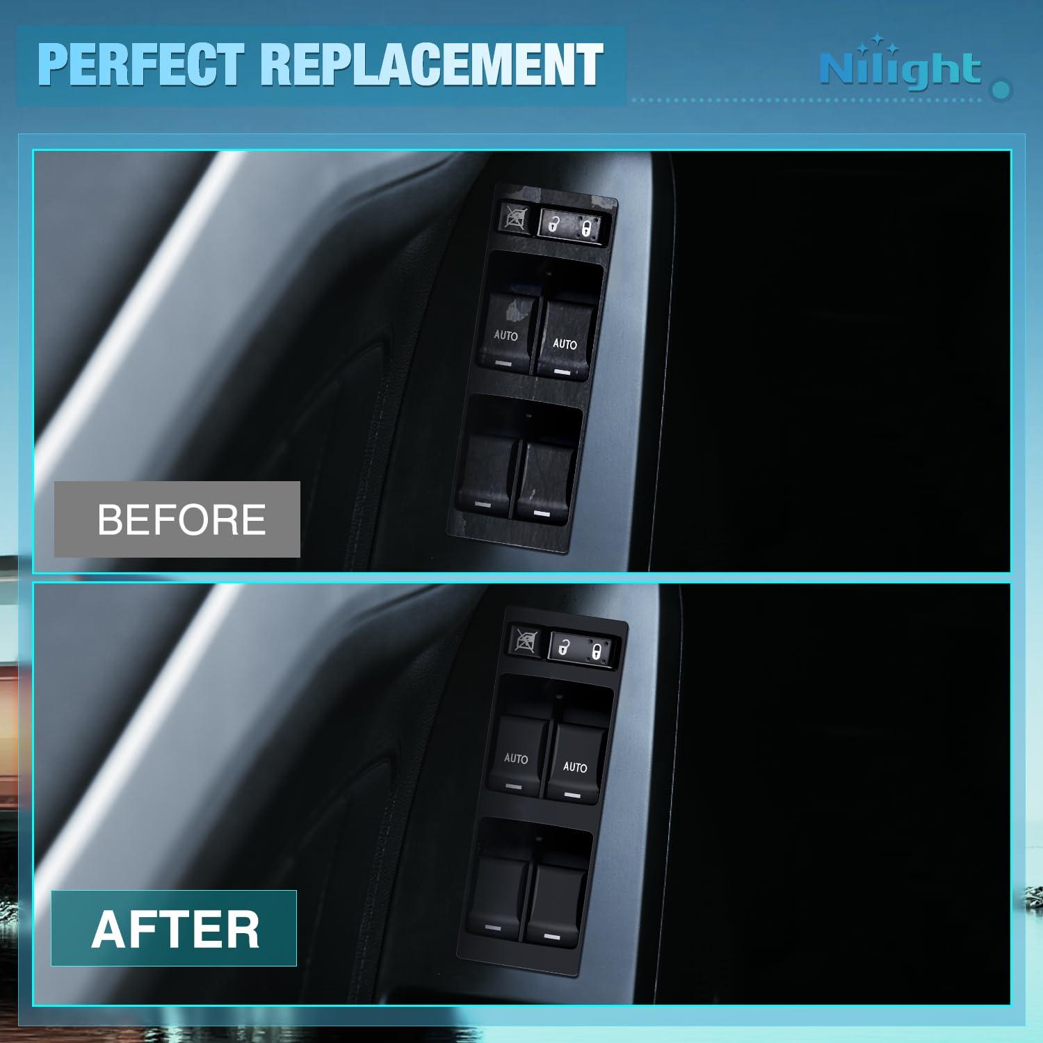 image:imageNilight Power Master Window Switch Compatible with 2001 2002 2003 2004 2005 Honda Civic 20022006 Honda CRV Sport Utility Front Left Driver Side Replacement Button Windows Switches SetJeep CommanderChrysler 300 20072010