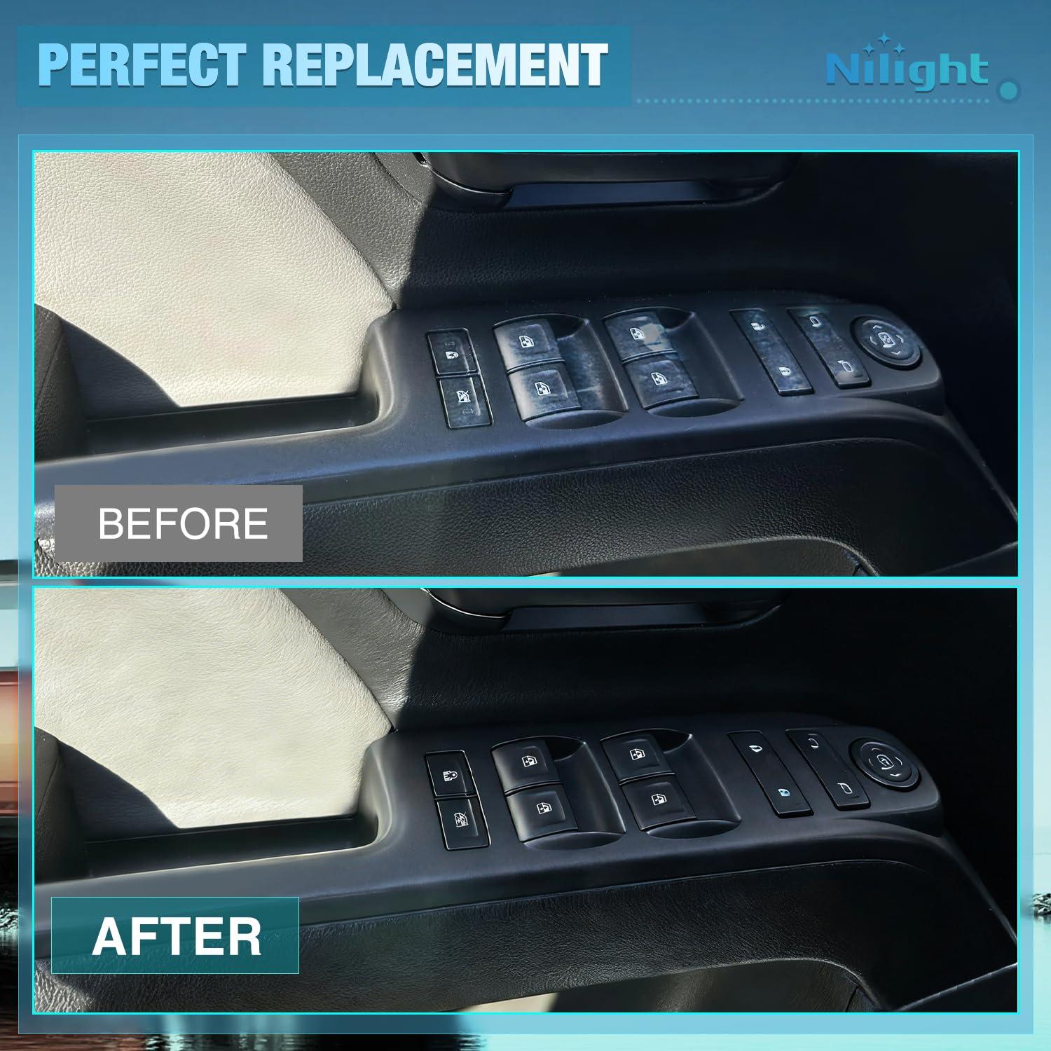 image:imageNilight Power Master Window Switch Compatible with 2001 2002 2003 2004 2005 Honda Civic 20022006 Honda CRV Sport Utility Front Left Driver Side Replacement Button Windows Switches SetChevrolet Silverado GMC Sierra 20142019