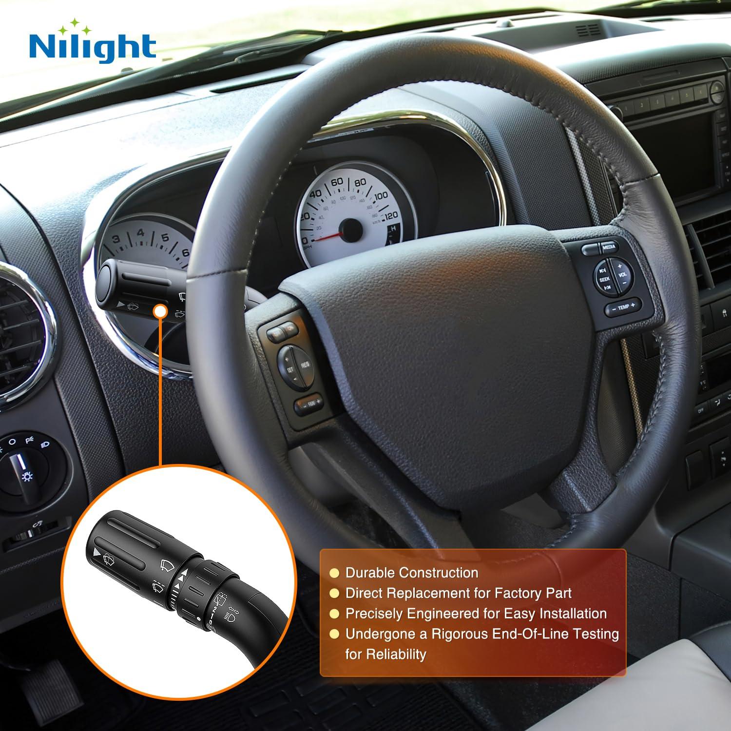 image:imageNilight Turn Signal Switch Compatible for Ford 2015 2016 2017 2018 2019 2020 F150 20172022 F250 F350 F450 F550 Super Duty 20212023 F650 F750 Windshield Wiper Combination Blinker20062010 Ford Explorer Mercury Mountaineer