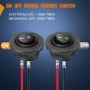 Nilight 12PCS Round Rocker Switches 12V 24V 20A Yellow LED Toggle swtiches SPST 3 Pin 2 Position for Car Truck Vehicle Boat Marine Rocker On Off Control(5PCS Switch + Switch Holder)