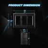 Nilight LED Light Bar Rocker Switch Holder Panel Switch Holder Housing Kit ABS Plastic Black Automotive Mount Toggle Switch Housing,1PCS Switch Panel (90011A)(3PCS Switch Panel)