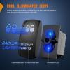 Nilight Light Rocker Switch Led Bar 5 Pin Laser On Off SPST Switches 20A/12V 10A/24V Blue with Jumper Wires Set for Cars Trucks Boats ATVs UTVs RVs(BACKUP LIGHTS)