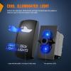 Nilight Light Rocker Switch Led Bar 5 Pin Laser On Off SPST Switches 20A/12V 10A/24V Blue with Jumper Wires Set for Cars Trucks Boats ATVs UTVs RVs(DECK LIGHTS)