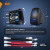 Nilight Light Rocker Switch Led Bar 5 Pin Laser On Off SPST Switches 20A/12V 10A/24V Blue with Jumper Wires Set for Cars Trucks Boats ATVs UTVs RVs(DRIVING LIGHTS)