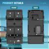 Nilight Power Master Window Switch Compatible with 2001 2002 2003 2004 2005 Honda Civic 2002-2006 Honda CR-V Sport Utility Front Left Driver Side Replacement Button Windows Switches Set(GMC Acadia 2007-2016)