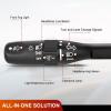 Nilight Turn Signal Switch Compatible with 2002 2003 2004 2005 2006 2007 2008 2009 Dodge Ram 2004-2009 Durango 2005-2010 Dakota 2007-2009 Aspen 2006-2009 Raider Blinker Lever Switch, 2 Year Warranty(2001-2006 Jeep Wrangler &TJ)