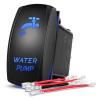 Nilight Light Rocker Switch Led Bar 5 Pin Laser On Off SPST Switches 20A/12V 10A/24V Blue with Jumper Wires Set for Cars Trucks Boats ATVs UTVs RVs(WATER PUMP)