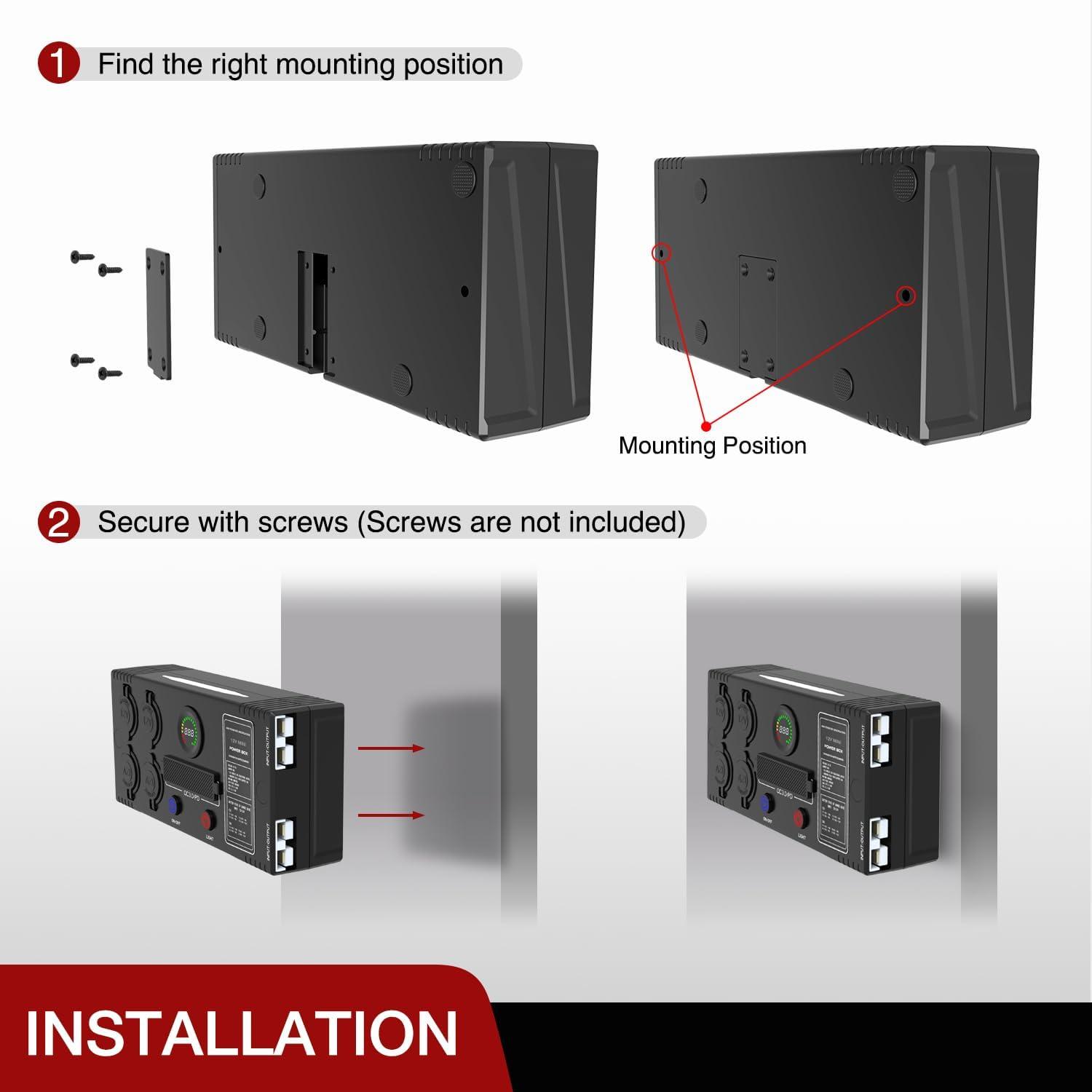 image:imageNilight 12V24V Camping Electrical System Centre Battery Power Control Box Fuse Block Switches Cigar Socket Voltmeter USB Charger Anderson Connector Ideal for RV Car Canopy Caravan Camper Trailer Van12V 24V Mini Power Box