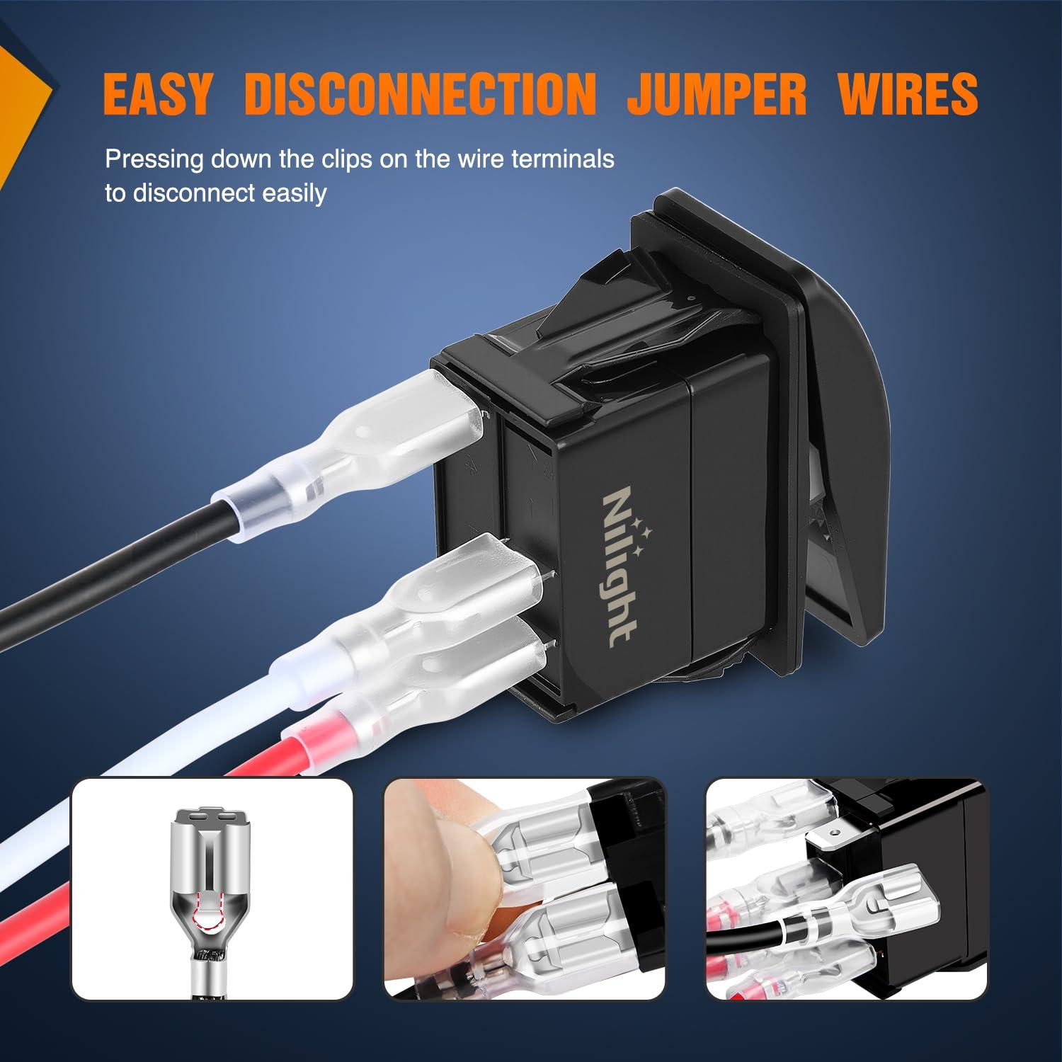 image:imageNilight Auto Manual Rocker Switch Bilge Pump Panel with LED 4 Pin On Off ON SPDT Switches 20A12V 10A24V for Marine Boat Yacht Caravan Fishing Vessel RV CamperOrange