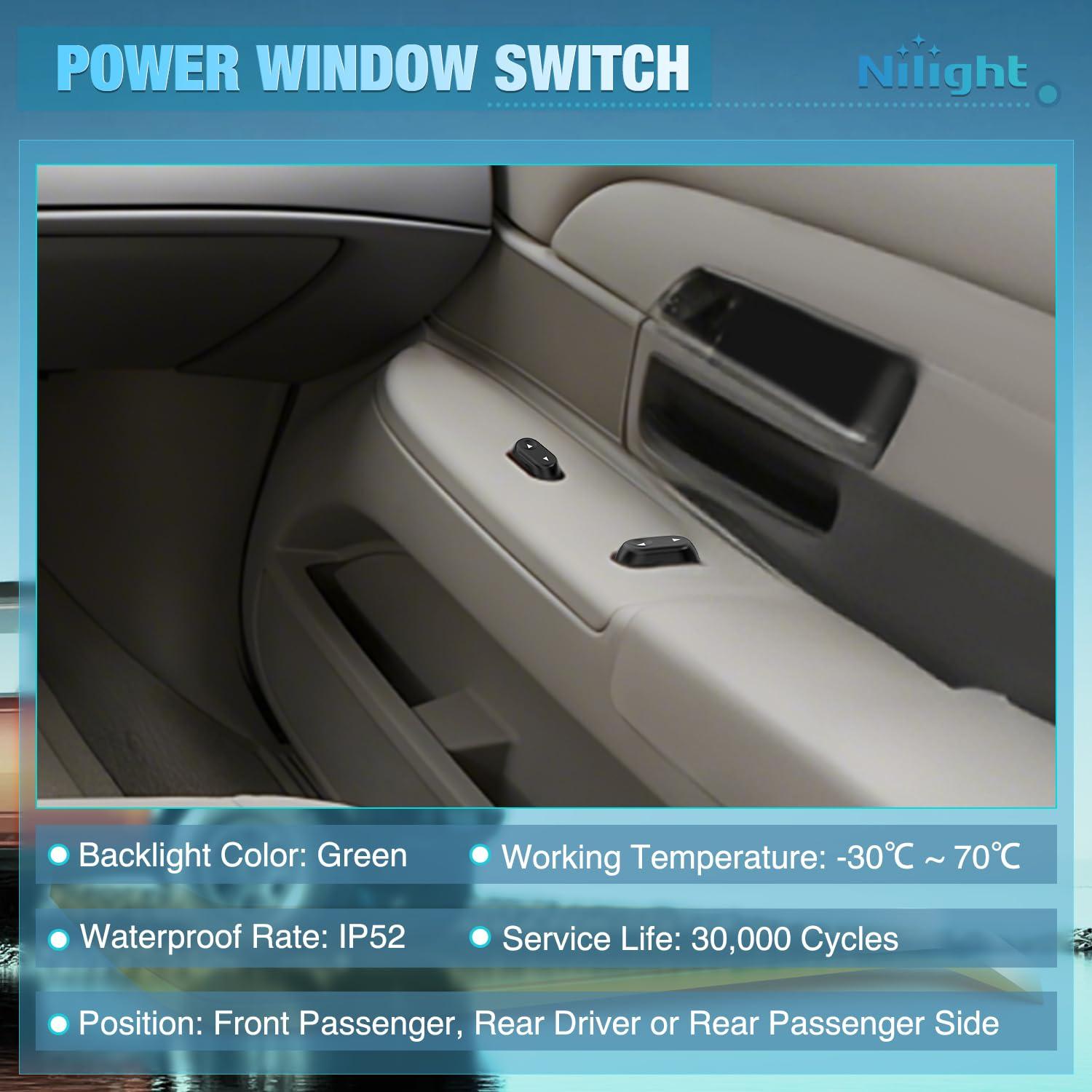image:imageNilight Master Power Window Switch Compatible for 2013 2014 2015 2016 Dodge Dart Jeep Cherokee Chrysler 200 Front Left Driver Side Windows Control SwitchesFord F150Mercury 20042008