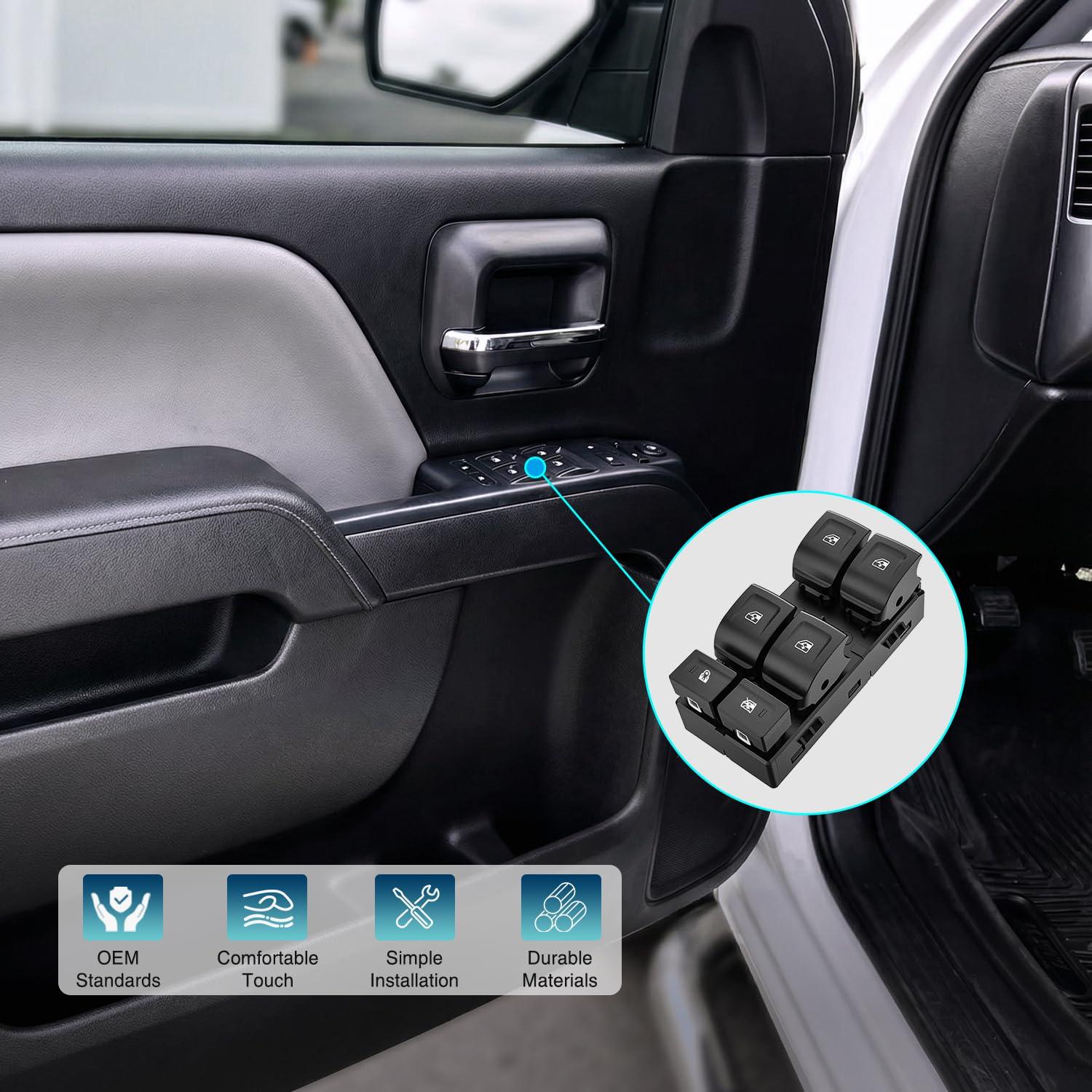 image:imageNilight Master Power Window Switch Compatible for 2013 2014 2015 2016 Dodge Dart Jeep Cherokee Chrysler 200 Front Left Driver Side Windows Control SwitchesChevrolet Silverado GMC Sierra 20142019