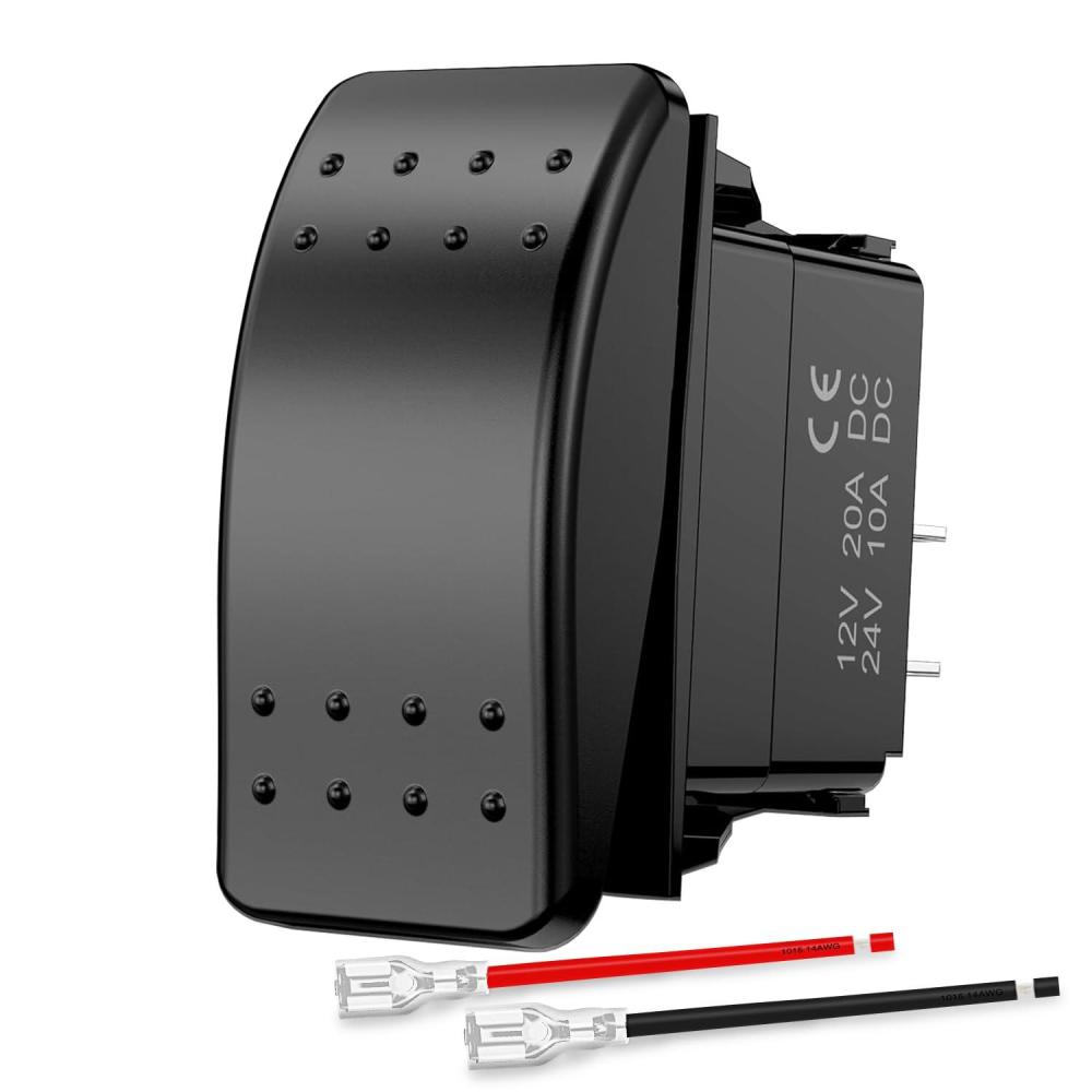 image:imageNilight Auto Manual Rocker Switch Bilge Pump Panel with LED 4 Pin On Off ON SPDT Switches 20A12V 10A24V for Marine Boat Yacht Caravan Fishing Vessel RV Camper2 Pin On Off Rocker Switch