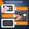 Nilight 120PCS Switch Panel Stickers Multifunction Button Sticker for 6/8 Gang Label Decal for Circuit Cars Marine Boats RV Truck Vehicle Text Dashboard