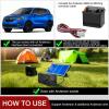 Nilight 12V/24V Camping Electrical System Centre Battery Power Control Box Fuse Block Switches Cigar Socket Voltmeter USB Charger Anderson Connector Ideal for RV Car Canopy Caravan Camper Trailer Van(12V 24V Mini Power Box)