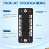 Nilight 12V/24V Camping Electrical System Centre Battery Power Control Box Fuse Block Switches Cigar Socket Voltmeter USB Charger Anderson Connector Ideal for RV Car Canopy Caravan Camper Trailer Van(6 Way Fuse Block)