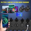 Nilight 12V/24V Camping Electrical System Centre Battery Power Control Box Fuse Block Switches Cigar Socket Voltmeter USB Charger Anderson Connector Ideal for RV Car Canopy Caravan Camper Trailer Van(12V/24V Camping Electrical System Box)