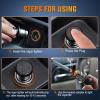 Nilight 2 Pack Cigarette Lighter 12V DC Car Replacement Socket with Terminals Wires Built-in Fuse auto Cigarette Lighter Adapter Push Button car Accessory Replacement Plug for Car Truck RV UTV Boat(2 Packs)