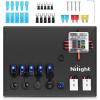 Nilight 12V/24V Camping Electrical System Centre Battery Power Control Box Fuse Block Switches Cigar Socket Voltmeter USB Charger Anderson Connector Ideal for RV Car Canopy Caravan Camper Trailer Van(12V/24V Camping Electrical System Box)