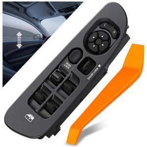 Nilight Master Power Window Switch Compatible for 2013 2014 2015 2016 Dodge Dart Jeep Cherokee Chrysler 200 Front Left Driver Side Windows Control Switches(Dodge Ram 2002-2010 w/Bezel)