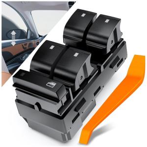 Nilight Master Power Window Switch Compatible for 2013 2014 2015 2016 Dodge Dart Jeep Cherokee Chrysler 200 Front Left Driver Side Windows Control Switches(Silverado&Sierra 2007-2013)