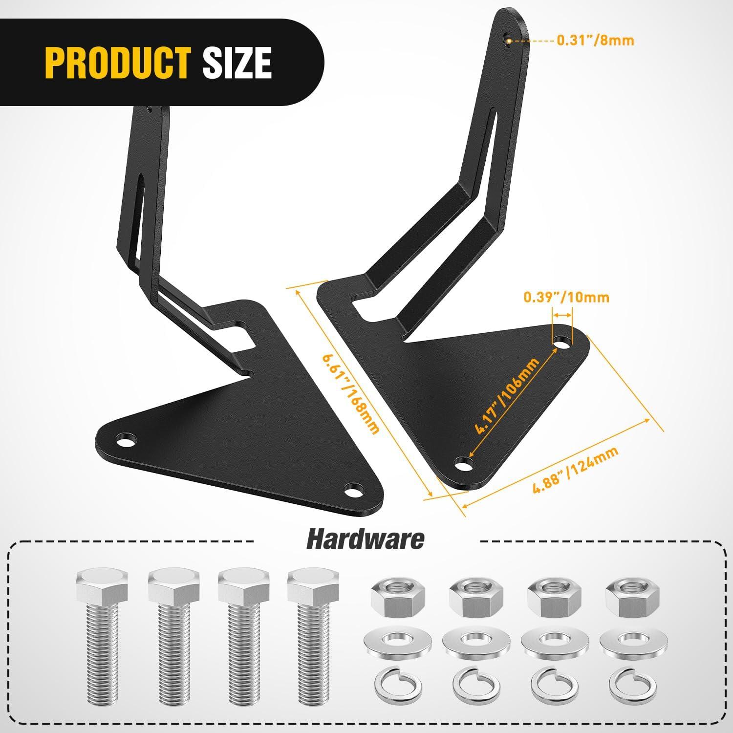 image:imageNilight Front Lower Hidden Bumper Mounting Brackets for 32inch Single Row LED Light Bar Compatible with 20152022 Chevy Colorado 4WD2WD 20152022 GMC Canyon 4WD2WDHidden Bumper BracketSilverado Canyon 20152022