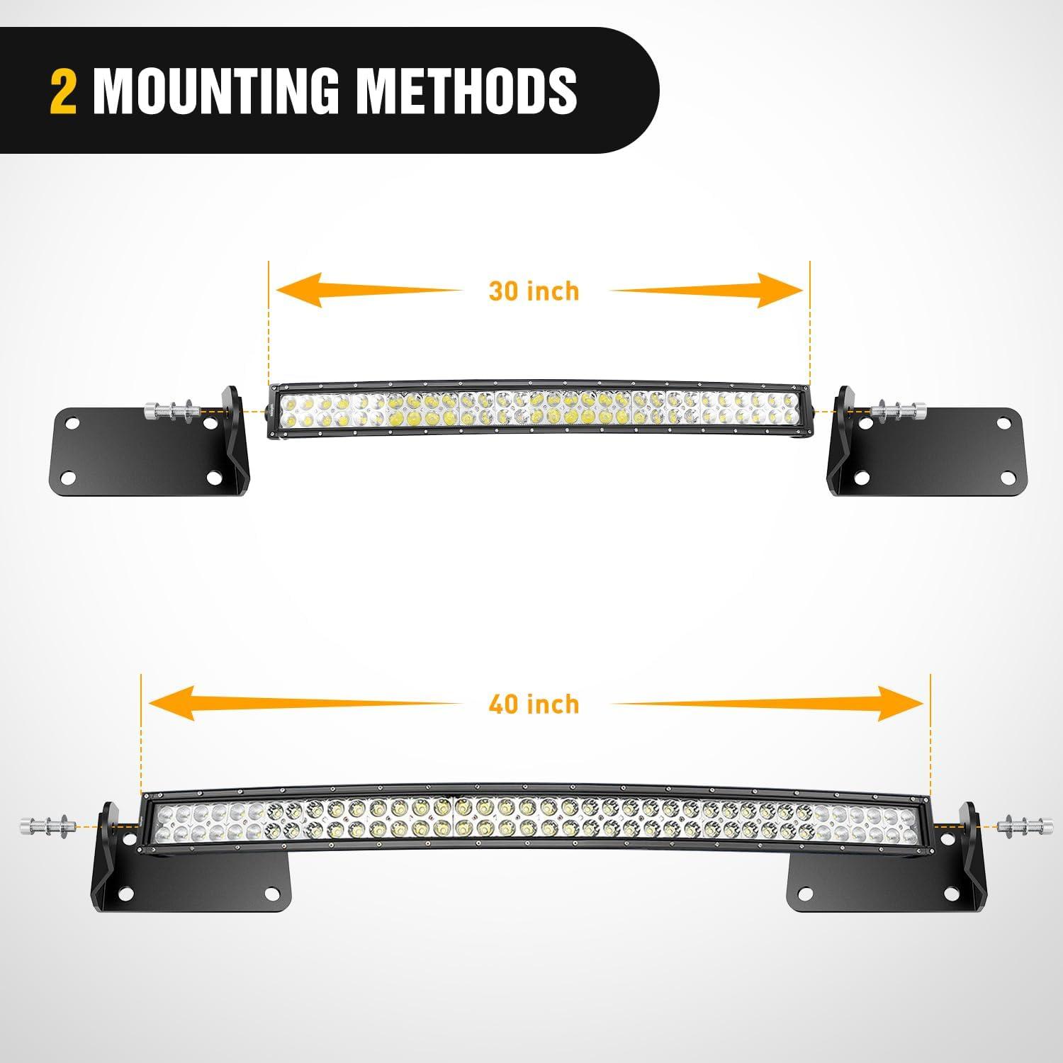 image:imageNilight Front Lower Hidden Bumper Mounting Brackets for 32inch Single Row LED Light Bar Compatible with 20152022 Chevy Colorado 4WD2WD 20152022 GMC Canyon 4WD2WDHidden Bumper BracketDodge Ram 20102020