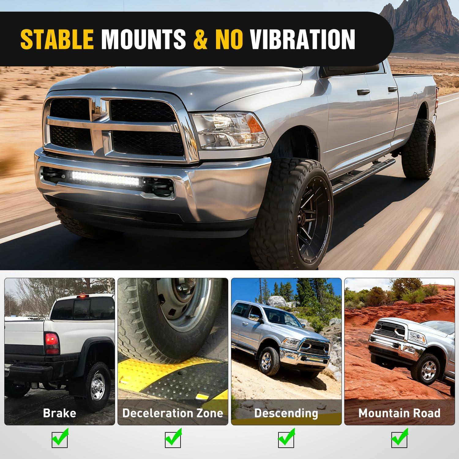 image:imageNilight Front Lower Hidden Bumper Mounting Brackets for 32inch Single Row LED Light Bar Compatible with 20152022 Chevy Colorado 4WD2WD 20152022 GMC Canyon 4WD2WDHidden Bumper BracketDodge Ram 20092018