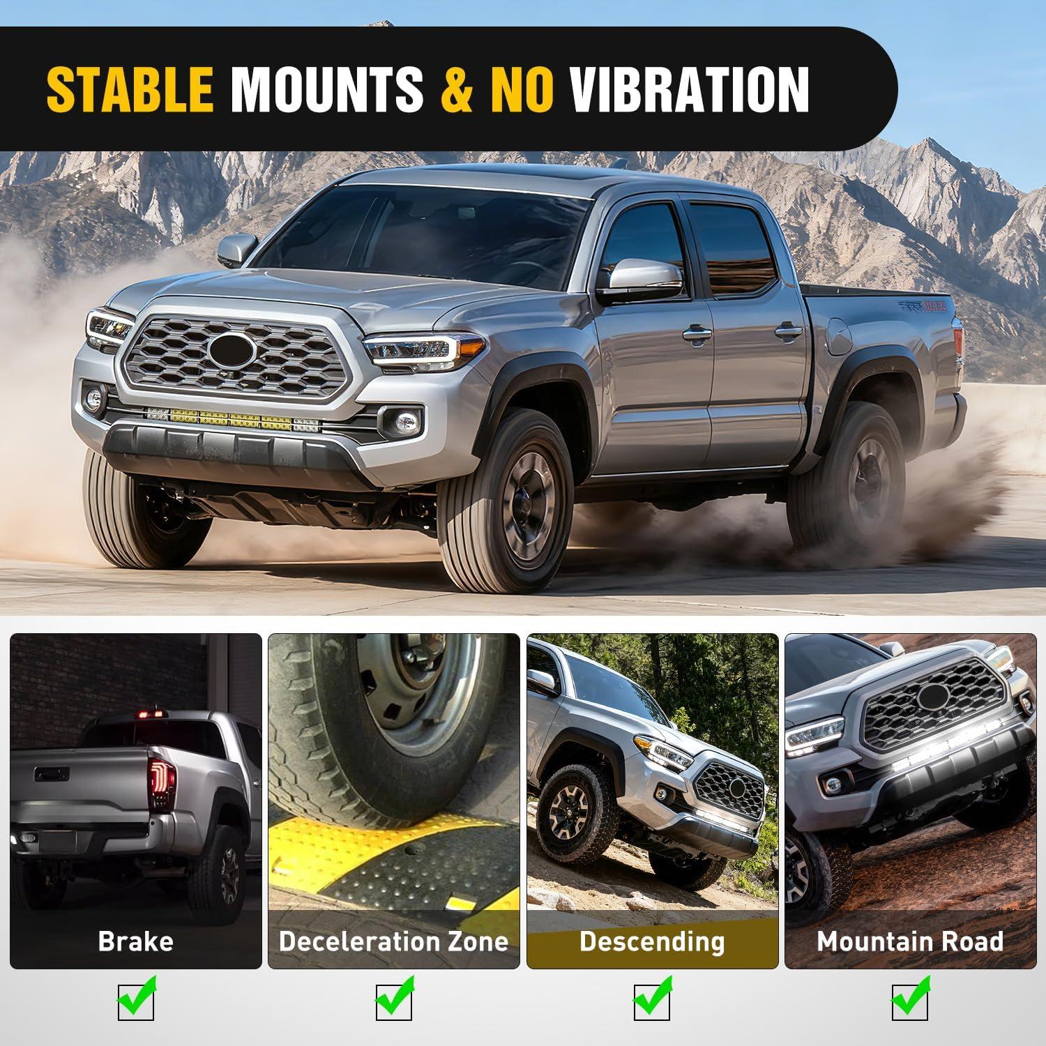 image:imageNilight Front Lower Hidden Bumper Mounting Brackets for 32inch Single Row LED Light Bar Compatible with 20152022 Chevy Colorado 4WD2WD 20152022 GMC Canyon 4WD2WDHidden Bumper BracketToyota Tacoma 20162023