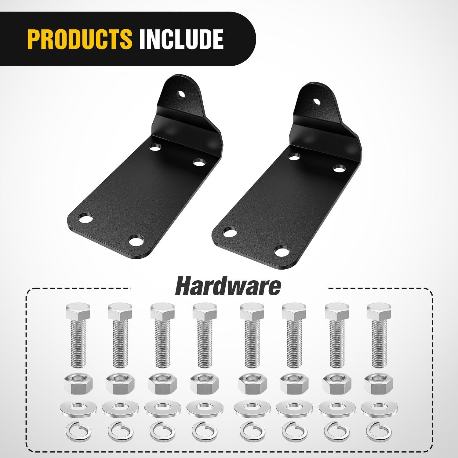 image:imageNilight Front Lower Hidden Bumper Mounting Brackets for 32inch Single Row LED Light Bar Compatible with 20152022 Chevy Colorado 4WD2WD 20152022 GMC Canyon 4WD2WDHidden Bumper BracketDodge Ram 20102020
