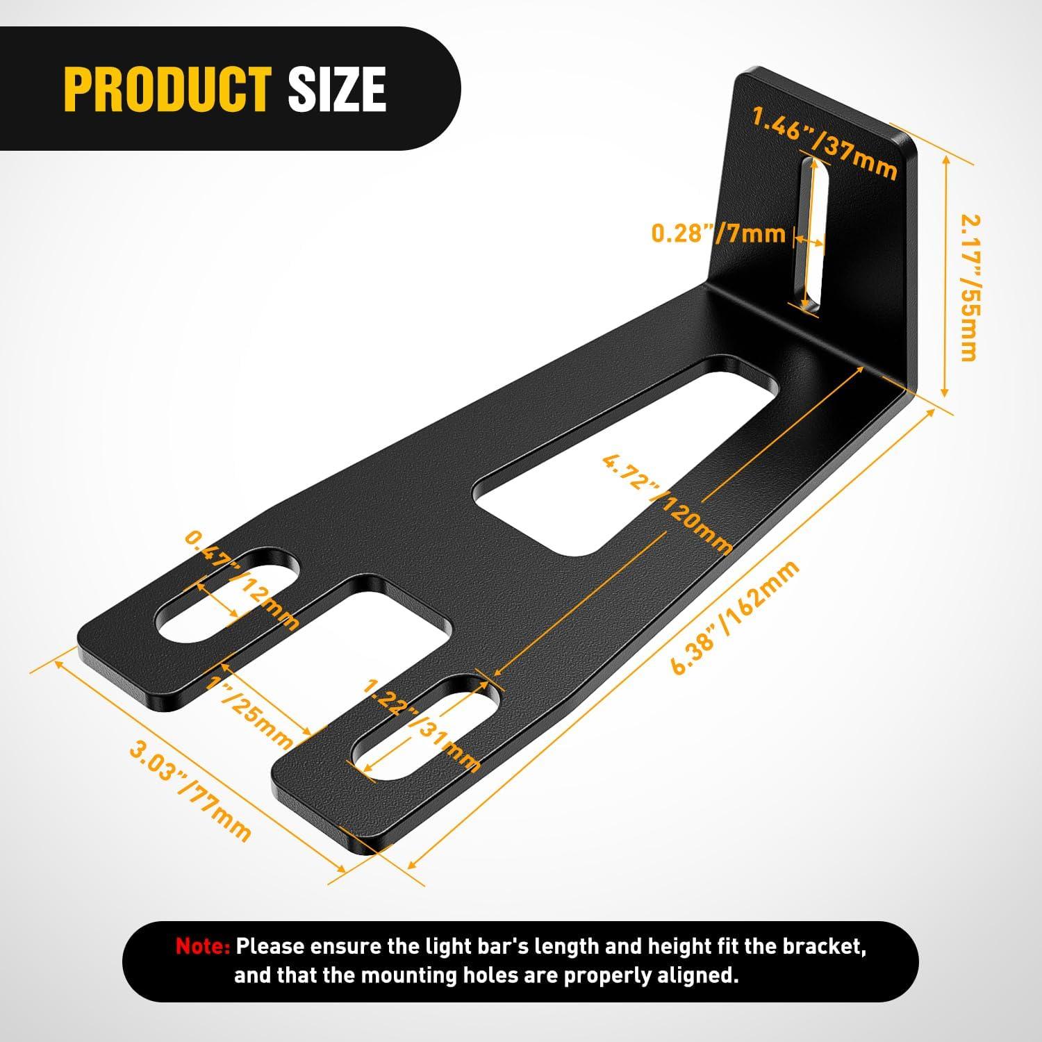 image:imageNilight Front Lower Hidden Bumper Mounting Brackets for 32inch Single Row LED Light Bar Compatible with 20152022 Chevy Colorado 4WD2WD 20152022 GMC Canyon 4WD2WDHidden Bumper BracketDodge Ram 20092018