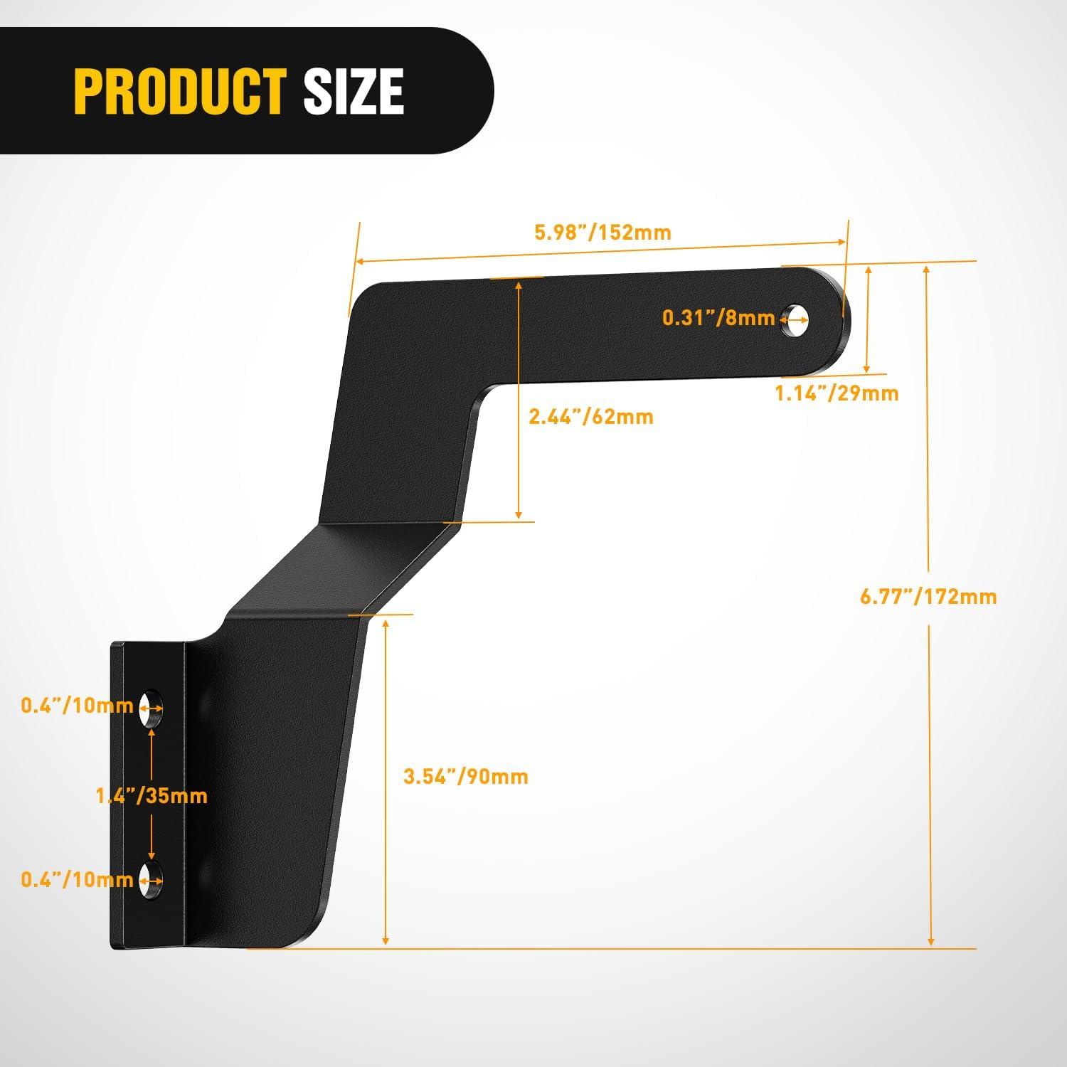 image:imageNilight Front Lower Hidden Bumper Mounting Brackets for 32inch Single Row LED Light Bar Compatible with 20152022 Chevy Colorado 4WD2WD 20152022 GMC Canyon 4WD2WDHidden Bumper BracketToyota Tundra 20072013