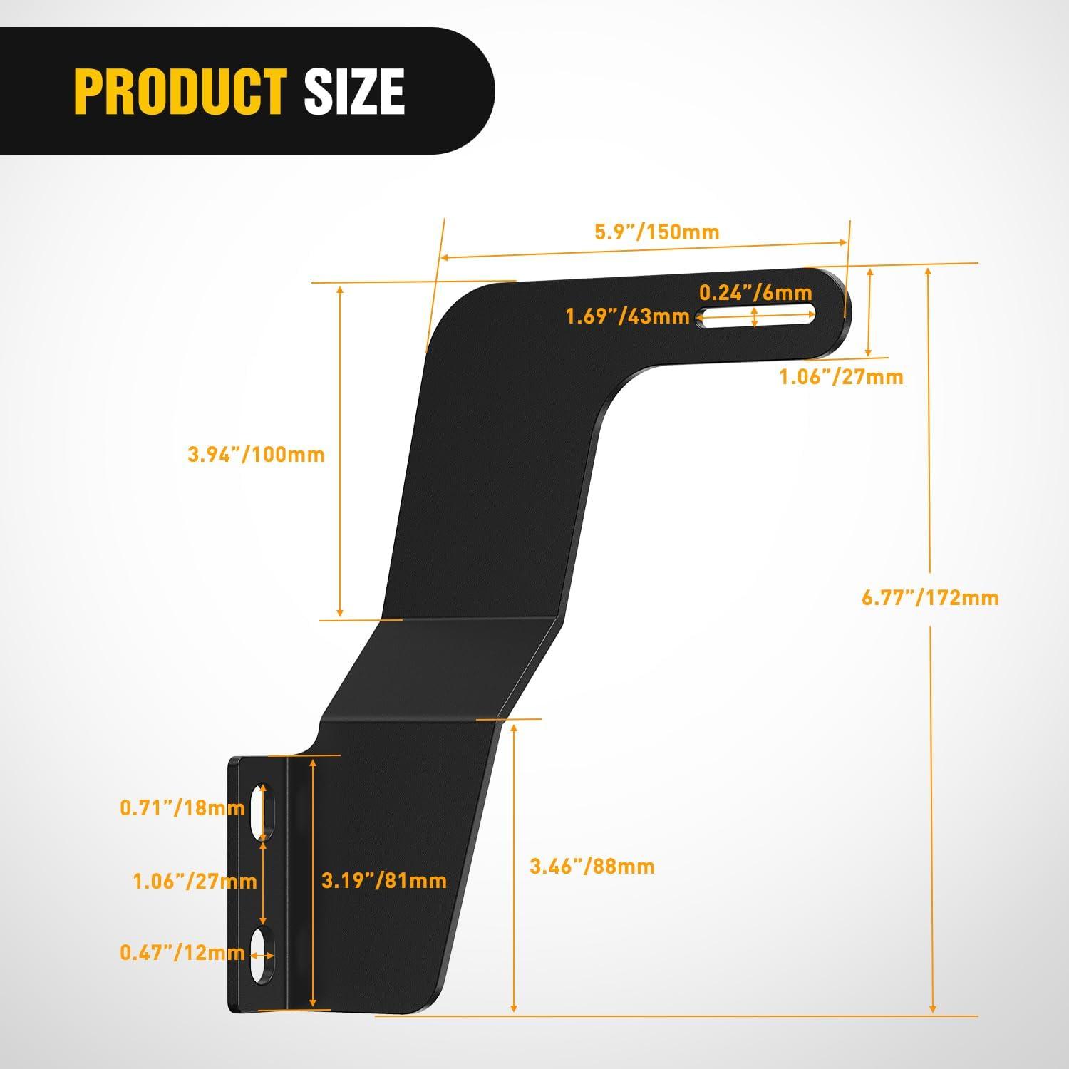 image:imageNilight Front Lower Hidden Bumper Mounting Brackets for 32inch Single Row LED Light Bar Compatible with 20152022 Chevy Colorado 4WD2WD 20152022 GMC Canyon 4WD2WDHidden Bumper BracketToyota Tacoma 20162023