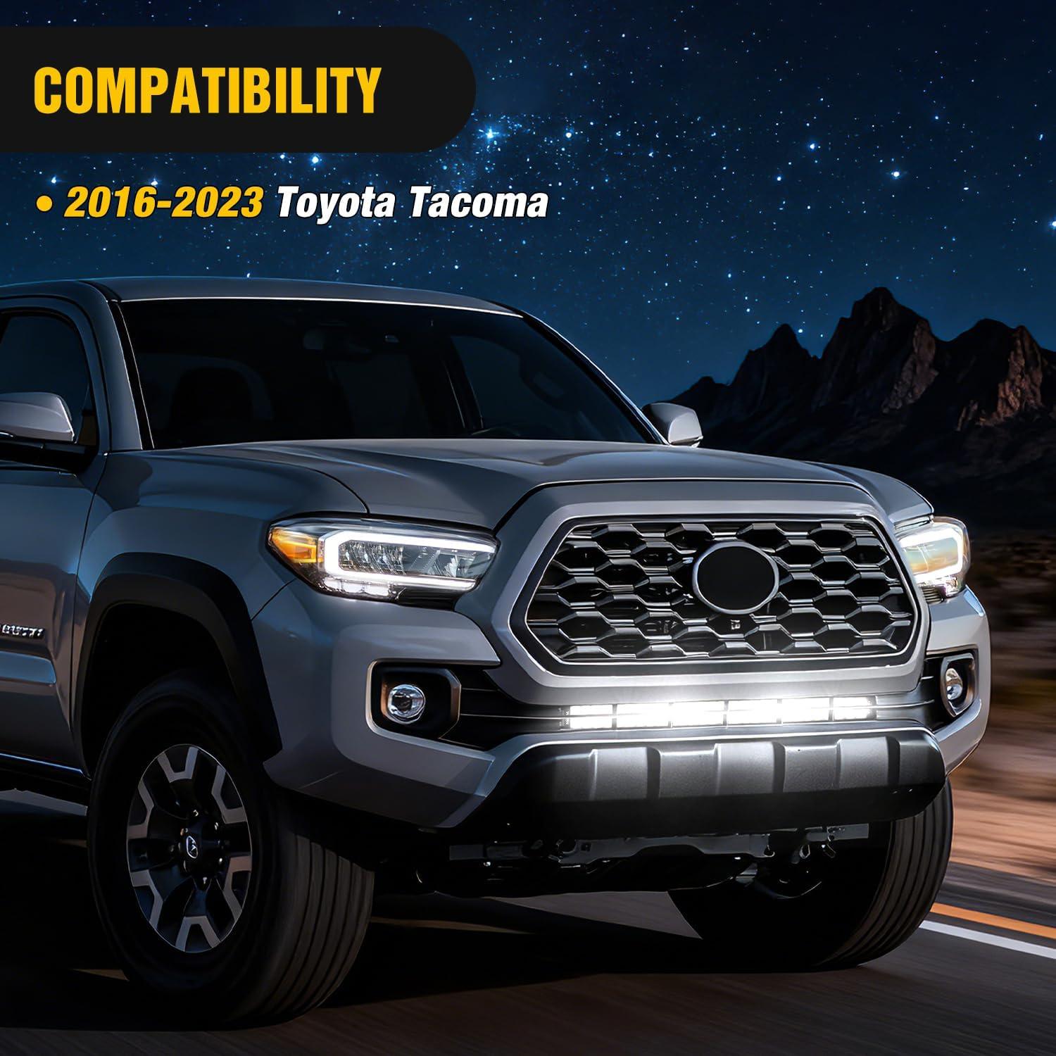 image:imageNilight Front Lower Hidden Bumper Mounting Brackets for 32inch Single Row LED Light Bar Compatible with 20152022 Chevy Colorado 4WD2WD 20152022 GMC Canyon 4WD2WDHidden Bumper BracketToyota Tacoma 20162023