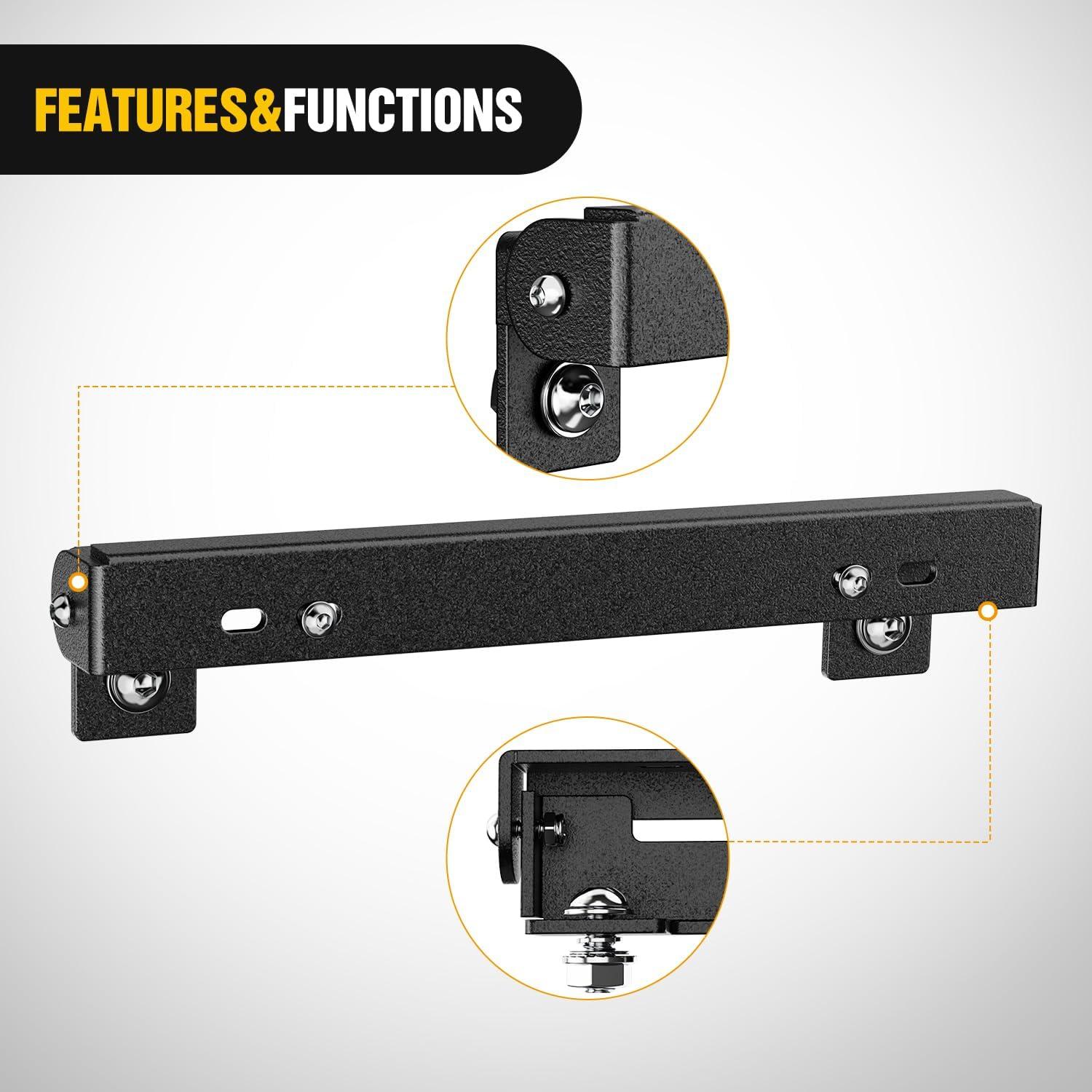 image:imageNilight Rear License Plate Frame Holder Bracket for 1997 1998 1999 2000 2001 2002 2003 2004 2005 2006 Jeep Wrangler TJ Accessories Replace 55174994 Plastic License Plate Mounting BlackFor 10 Hawse Fairlead