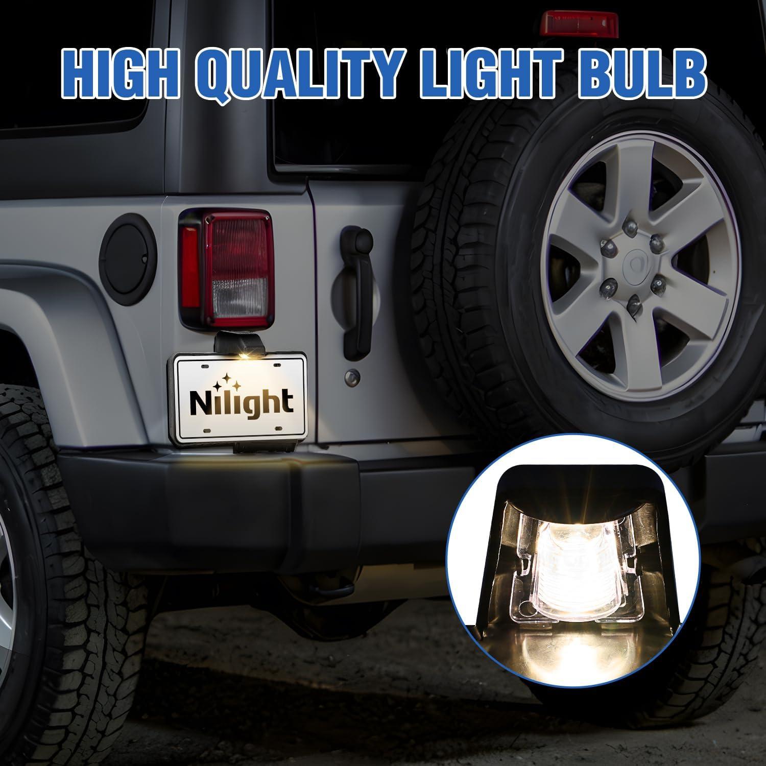 image:imageNilight Rear License Plate Frame Holder Bracket for 1997 1998 1999 2000 2001 2002 2003 2004 2005 2006 Jeep Wrangler TJ Accessories Replace 55174994 Plastic License Plate Mounting BlackJeep Wrangler JK 20072018